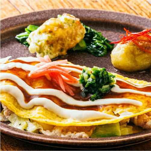ソース香る屋台風とんぺい焼き