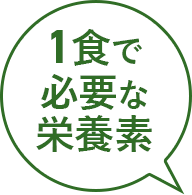 1食で必要な栄養素