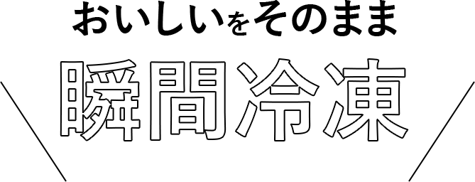瞬間冷凍