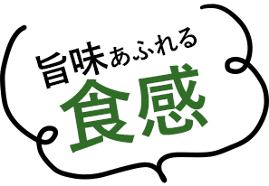 旨味あふれる食感