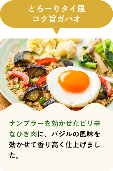 とろーりタイ風コク旨ガパオ