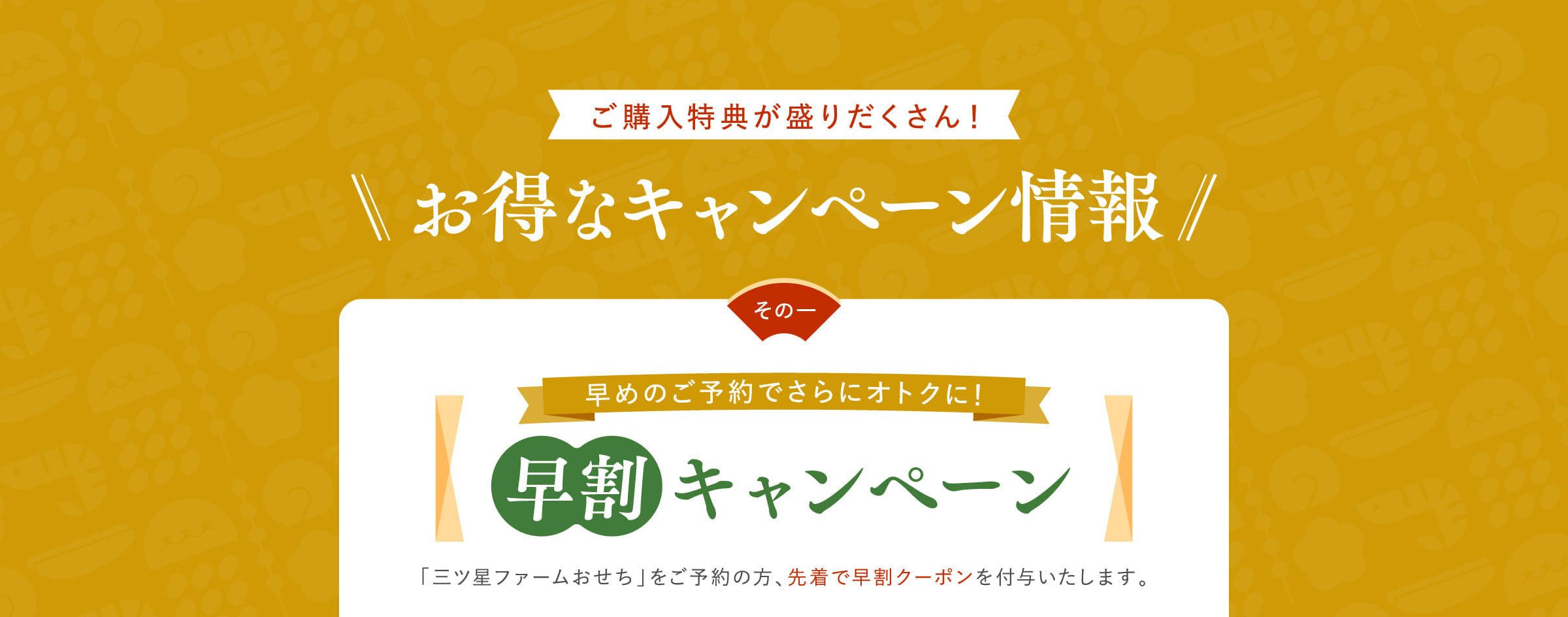 お得なキャンペーン情報