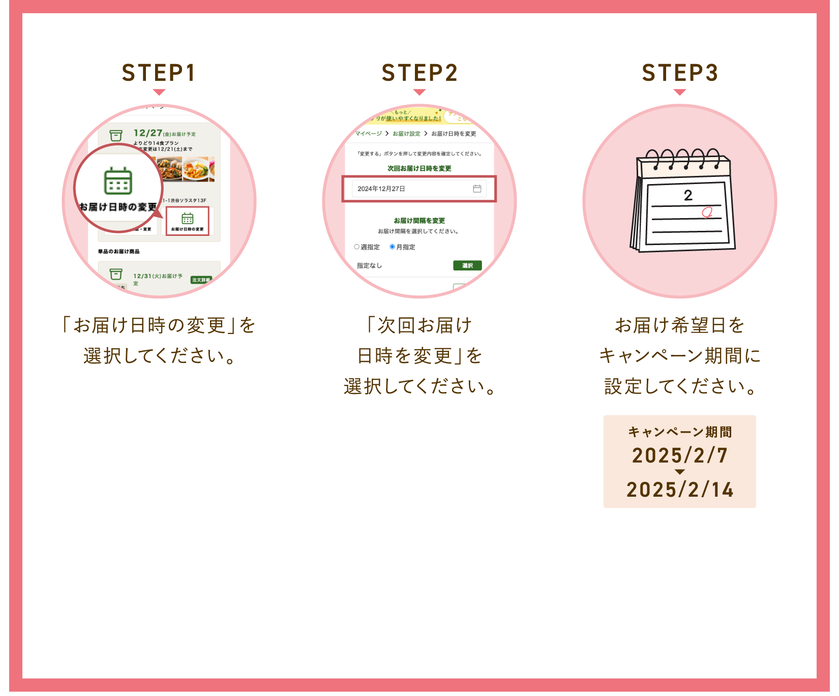 STEP1 STEP2 STEP3